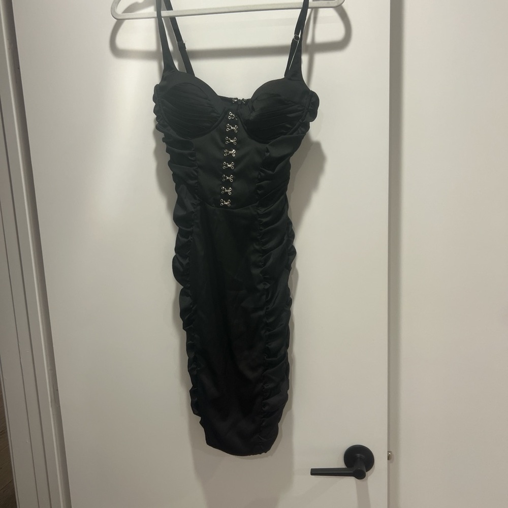 Oh polly Black dress new Ohpolly size US 4 satin